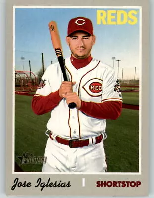 (10) 2019 Topps Heritage High Number JOSE IGLESIAS 10-Card Lot Reds #643 • $1.50