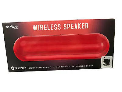 VIBE Portable Wireless Speaker RED OR BLACK 2 In STOCK • $30