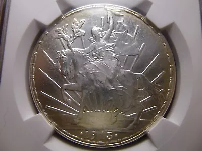 Mexico One Peso Caballito 1913 NGC UNC Details • $535