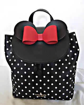 KATE SPADE - Disney X Minnie Mouse Backpack - Black Multi • $119.50