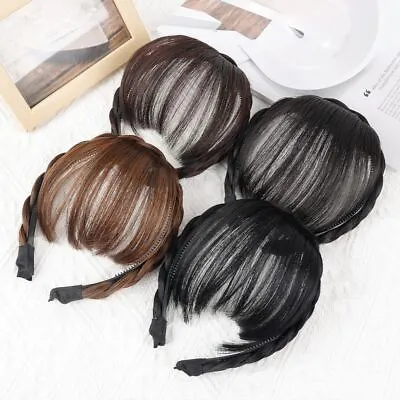 Extensions Fake Bangs Hairband Fringe Bangs Bangs Hairpieces Braids Headband • £4.70