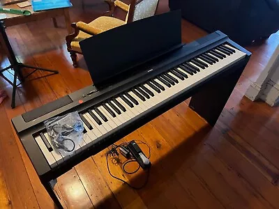 Yamaha P 125B Digital Piano With Yamaha L125B Stand And Accessories • $625