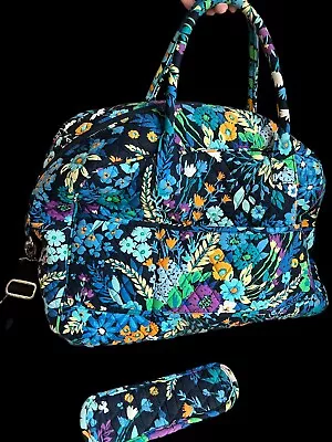 Vera Bradley Quilted Weekender Carryon Travel Bag Rare Print • $23.96