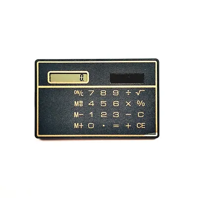 £3.26 • Buy 1 Mini Calculator Ultra-thin Credit Card Size 8-digit Portable Solar  Calculator