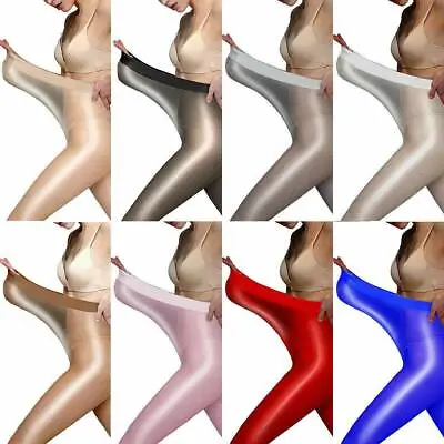 Plus Size High Gloss Pantyhose Tights Elastic Oil Shiny Glossy Stockings-Hosiery • $7.14