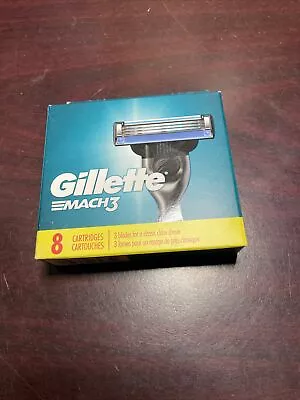 Gillette Mach3 Men's Razor Blade 3-Blade Technology Refills 8 Count • $18