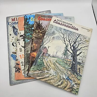 Lot Of 6 Vintage 1960s Michigan Conservation Magazines • $15