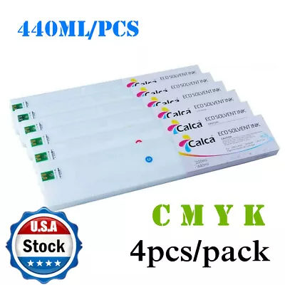 CALCA 4pcs/pack C M Y K Compatible 440ml Roland ECO-Sol Max Ink Cartridge • $191.10