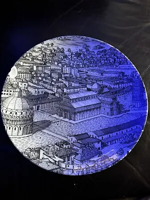 Piero Fornasetti Milano Citta D’Italia PISA Plates Stunning Details Vintage • $250