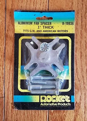 Vintage Rocket Racing Products Aluminum Fan Spacer 1'' Thick R-1983a Amc - Gm • $24.99