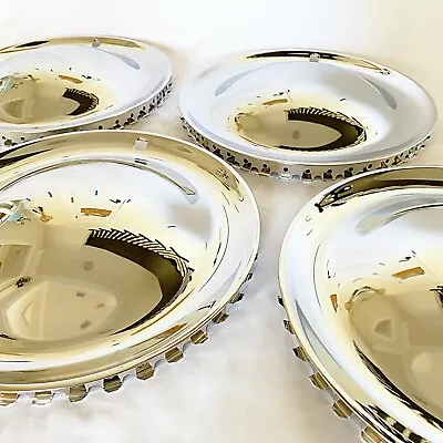 $88 • Buy Custom / Leadsled 15  Smooth Chrome Hub Caps X 4 - Hot Rod/ Classic Truck 