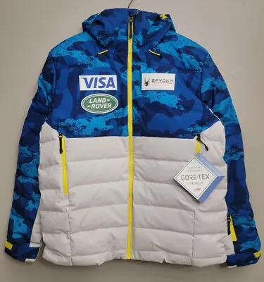 Spyder US Ski Team Rocket Gore-Tex Infinium Down Puffer Jacket Mens Size XL New  • $296.99