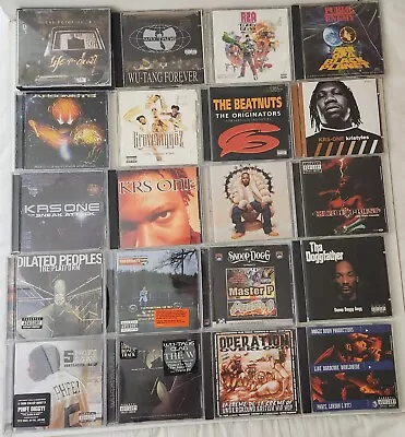 Lot Of 20 CDs - 90's/00's Hip Hop Gangster Rap Hardcore Hip Hop Wu-Tang British • $45