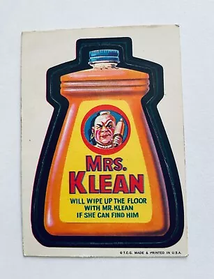 1973 Wacky Packages Series 1 Mrs. Klean RED LUDLOW • $83