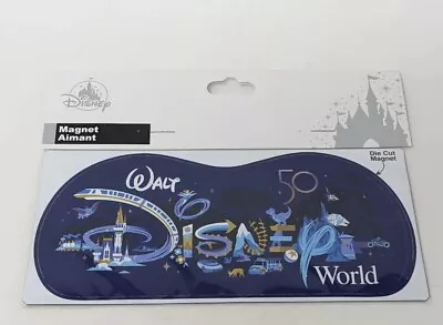 Walt Disney World Parks 50th Anniversary Celebration Vinyl Car Magnet NEW SEALED • $18.99