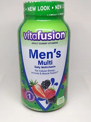 Vitafusion Men's Multi Daily Multivitamin Berry Flavor 150 Count. Exp: 4/24 • $14.20