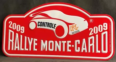 Rallye Monte Carlo Monaco WRC Controle 2009 Automobile Motor Car Rally Plate • £140