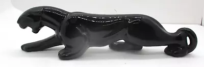 Vtg Royal Haegar Black Panther Prowling Ceramic Figure Sculpture Pottery 12 7/8” • $54.99
