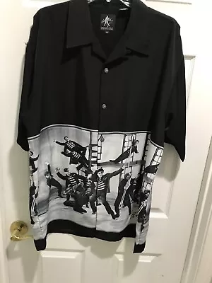 Jailhouse Rock Elvis Presley Button Front Shirt Dragonfly Clothing  XL • $65