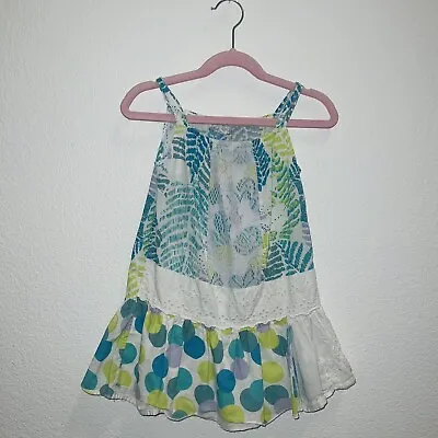 Girls Size Small 4 Years Naartjie Kid Floral Polka Dot Sleeveless Dress • $13