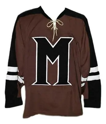 Any Name Number Mystery Alaska Retro Custom Hockey Jersey Burns Brown  • $49.99