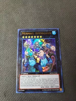 1x Mermail Abyssgaios ABYR-EN046 Ultra Rare 1st Edition Yugioh LP Free Shipping • $16.79