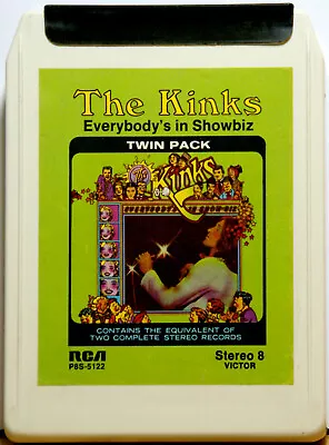 THE KINKS Everybody's In Showbiz  8 TRACK TAPE CARTRIDGE • $34.95