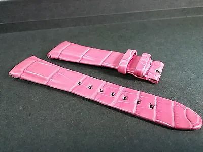 Genuine Montblanc Pink Crocodile 18/13mm Padded With Spring Bars Used • $55
