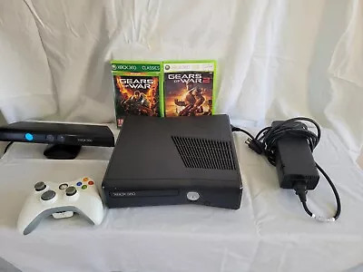 Xbox 360 Slim With Kinect And Gears Of War 1 And 2 • $100