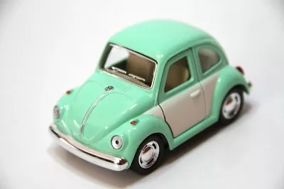 4  Kinsmart 1967 Volkswagen Beetle Diecast Model Toy Car NoScale Pastel 2T Green • $7.69