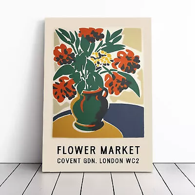 Covent Garden Flower Market No.2 Exhibition Canvas Wall Art Print Framed Picture • £24.95