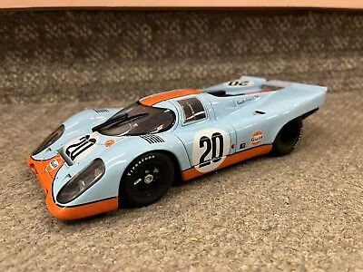 * Autoart 1/18 Porsche 917k Lemans 1971 Gulf Steve Mcqueen Diecast *st • $125