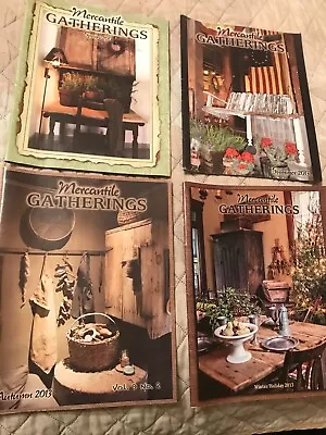 MERCANTILE GATHERINGS MAGAZINES 2013   - Lot Of 4  -  Spring Summer Fall Winter • $39.95