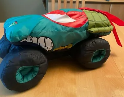 Monster Jam Puff Pillow Teenage Mutant Ninja Turtle Raph Raphael Nylon Truck Toy • $16.19