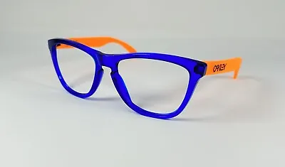 Oakley Frogskins Crystal Blue/black On Orange Matte Custom Sunglasses Frame Only • $55