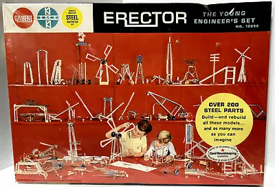 Gilbert Erector Steel Construction Set No. 10252 Vintage Sealed New In Box • $199.99