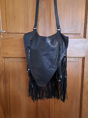 £74.99 • Buy The KOOPLES Leather Fringe Xbody Bag