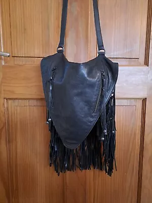 £74.99 • Buy The KOOPLES Leather Fringe Xbody Bag