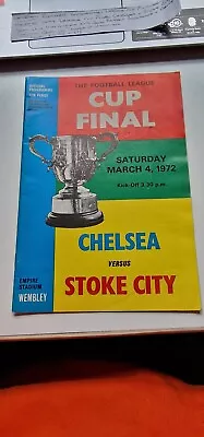 1972 League Cup Final Chelsea V Stoke City Football Programme ⚽️  • £4.99