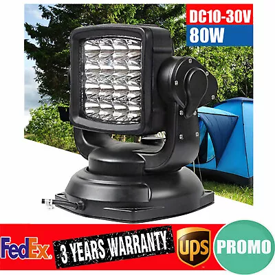 For Boat Truck Car Marine Searchlight Magnetic Base 360Remote Control Spot Light • $272