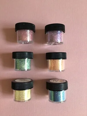 6 Pots Ultrafine Transparent Glitter By Art Glitter • £5