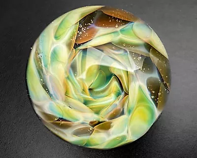 Liz Root 1.2  2003 Vortex Fumed Lampwork Handblown Contemporary Art Glass Marble • $150