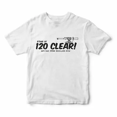 British Armed Forces Anti-Tanks Old School WOMBAT - 120 Clear! T-Shirt • $25.25