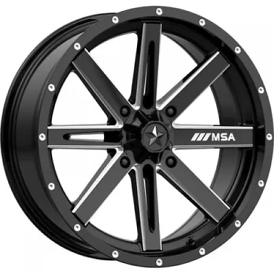 4/156 Motosport Alloys M41 Boxer Wheel 14x7 4.0 + 3.0 Black M41-04756 • $185.64