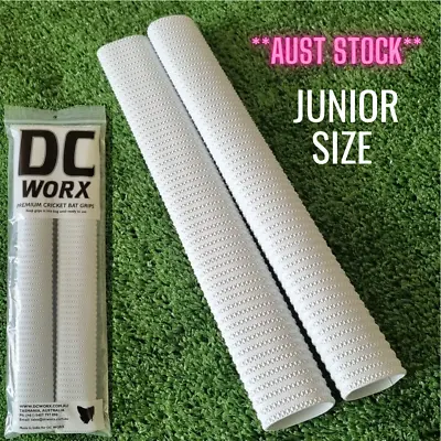 DC WORX - JUNIOR - Traction Cricket Bat Grip - White Premium Quality • $8.25