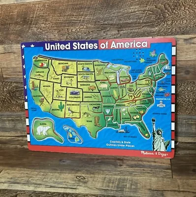 Melissa And Doug United States Of America Puzzle Here And See Sound Puzzle • $16.95