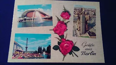 £0.87 • Buy Beautiful Multi-picture Postcard Berlin West Memorial Church Congress Hall Run. 1987 B914