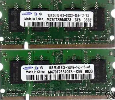 NEW 2GB 2x 1GB Kit Apple MacBook 2.0GHz 13  A1181 DDR2 Laptop/Notebook Memory • $17.95