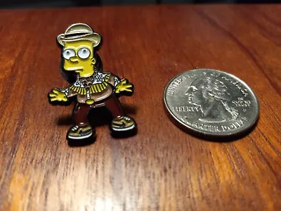 Bart Simpson Marty McFly 1885 Back To The Future Enamel Lapel Hat Pin Mashup • $12