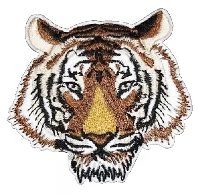Tiger Patch Big Cat Embroidered Iron Sew On Applique Badge Lion Panther • £2.49